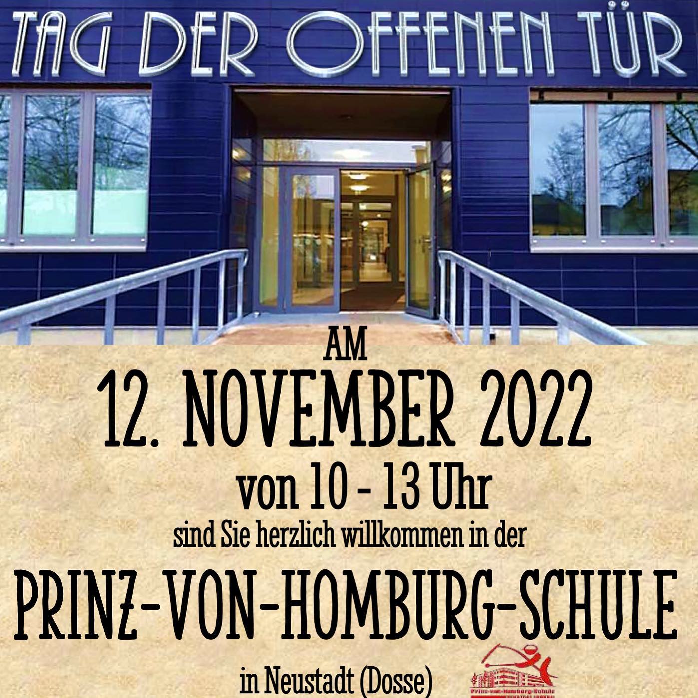 Nicht verpassen: Am nächsten Samstag stellen wir euch unsere Schule vor. Ab 10 Uhr könnt ihr das neue Schulgebäude entde
