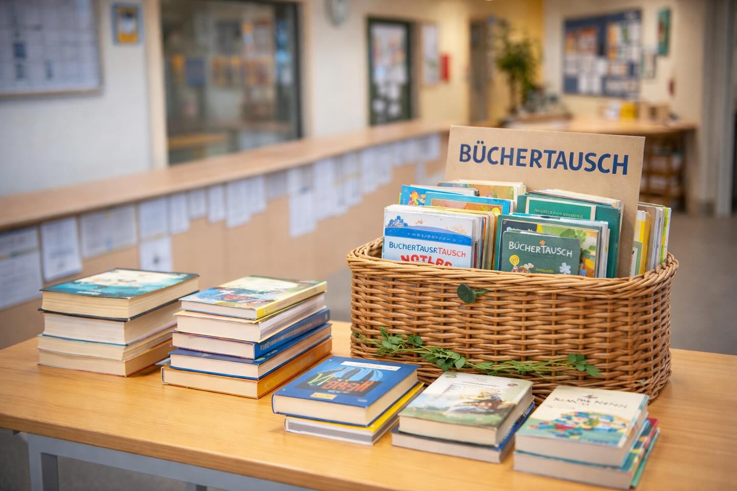 📚 BÜCHERTAUSCHBÖRSE an unserer Schule!

Ihr habt gut erhaltene Bücher zu Hause, die ihr nicht mehr braucht?
Dann schenkt