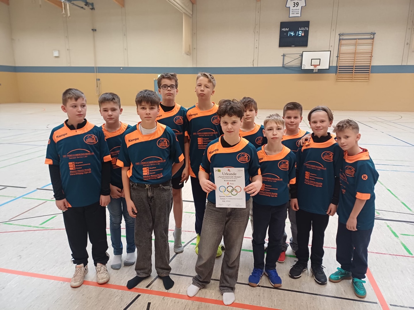 8. Platz beim Kreisfinale im Handball – und trotzdem ganz weit vorne im Teamgeist bei „Jugend trainiert für Olympia“! 💙 